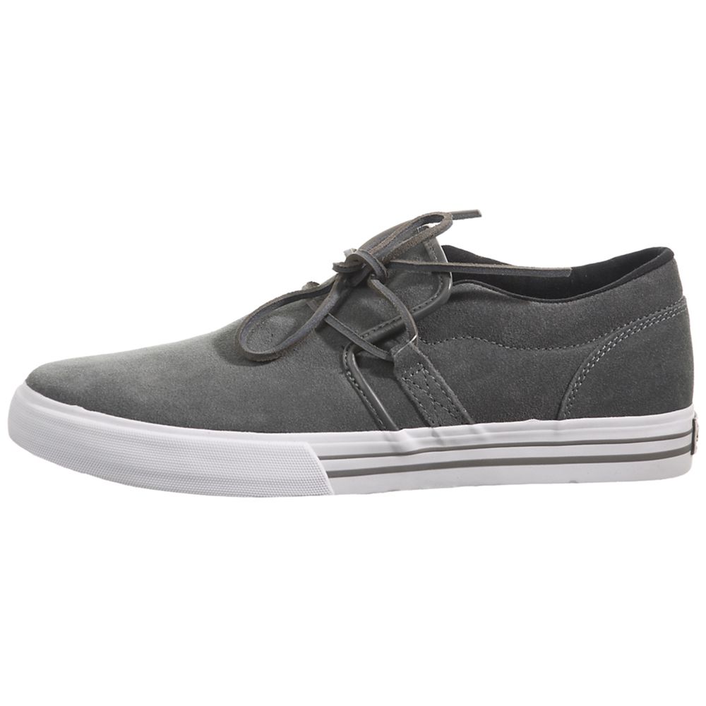 Baskets Basses Supra Cuban Grise Grey Suede Femme | ZCZ-82508349